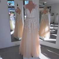 Nowa przepiękna kobieca suknia ślubna Medina roz. 40 powystawowa