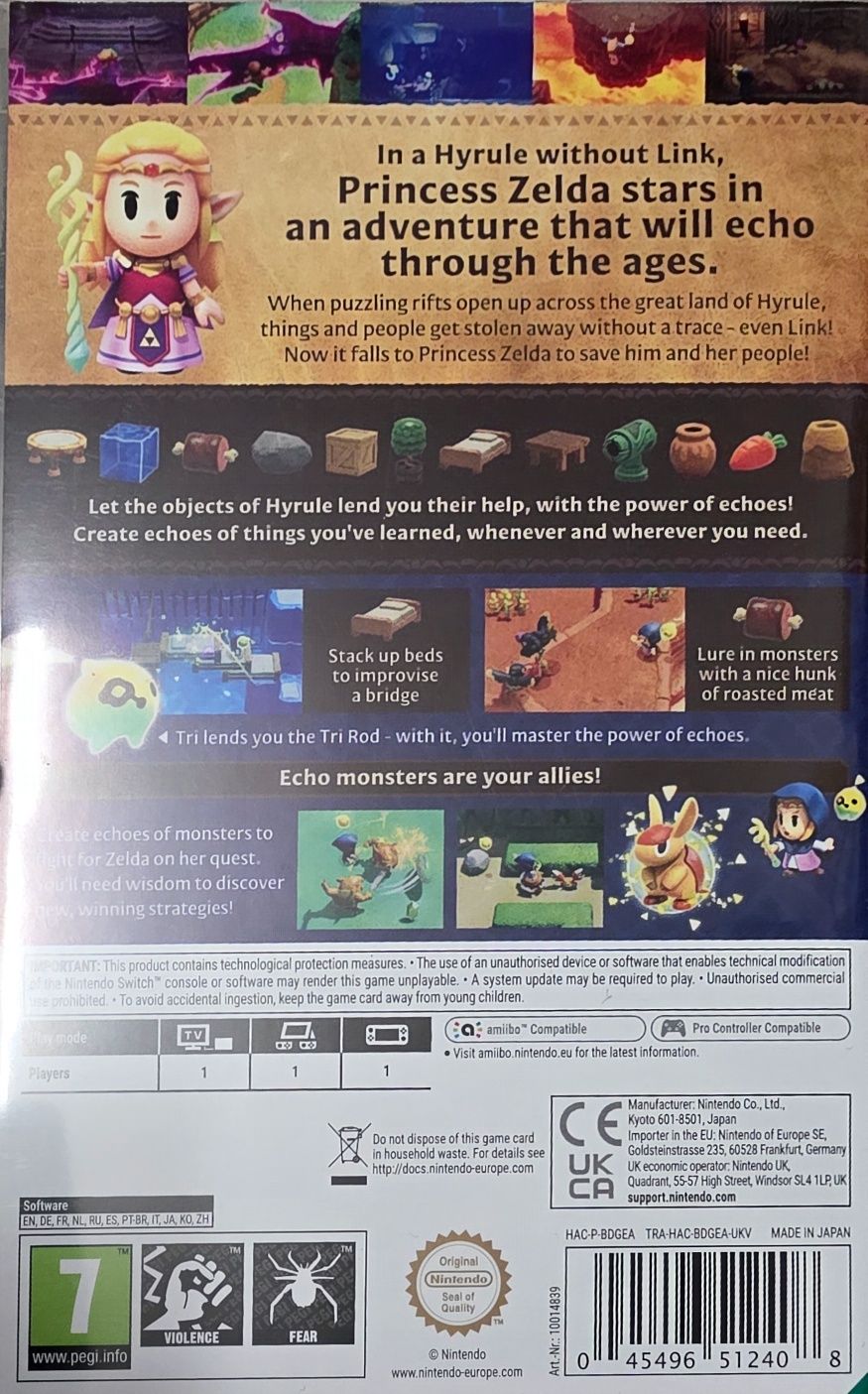 The Legend of Zelda Echoes of Wisdom Nintendo Switch / Switch 2