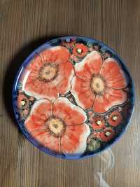 Talerz deserowy 19 cm ceramika bolesławiecka
