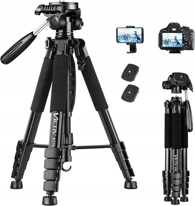 TRIPOD VICTIV NT70 Statyw do aparatu telefonu 1,4kg 182cm z głowicą cz