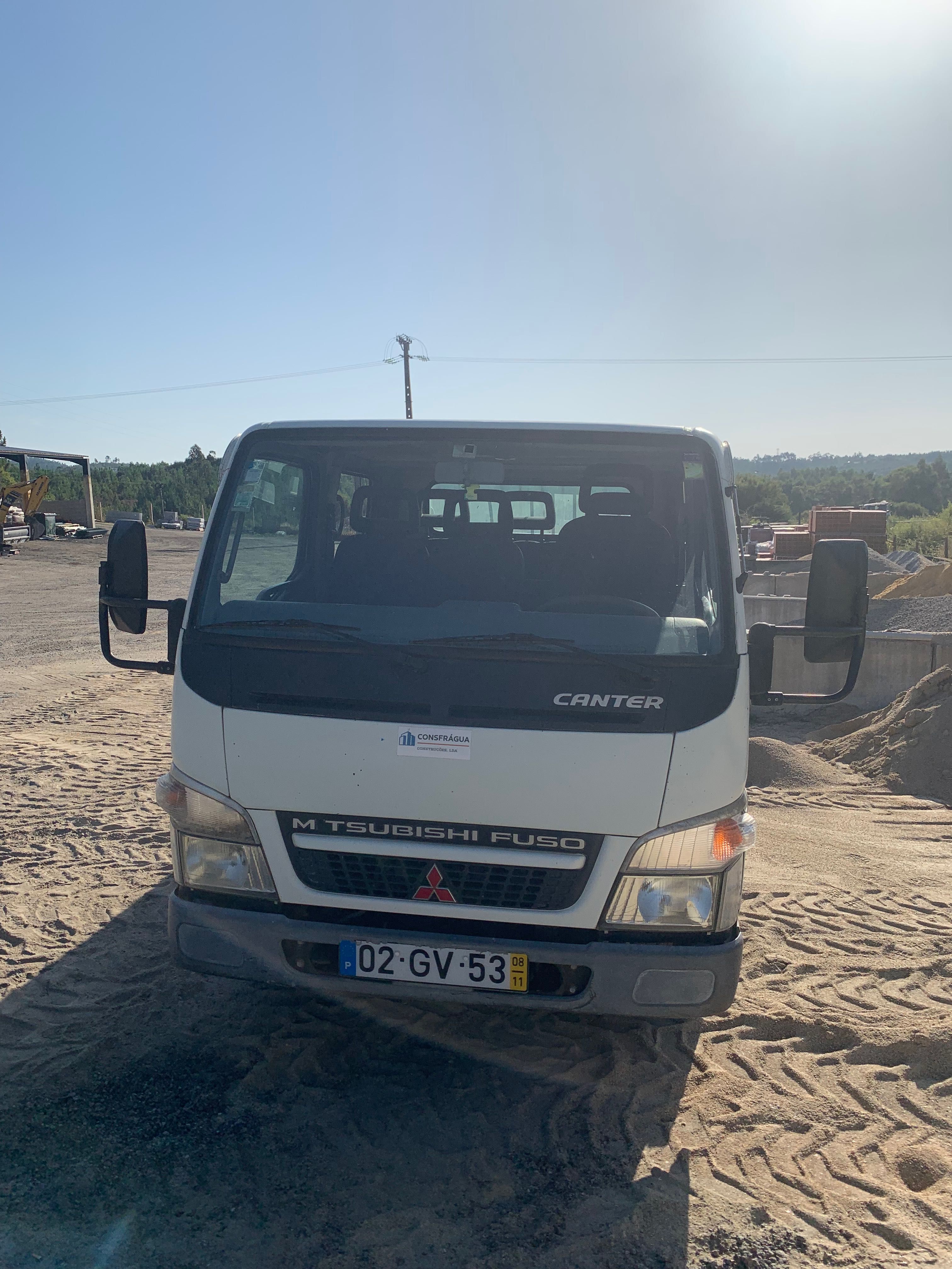 Mitsubishi fuso canter com báscula dupla