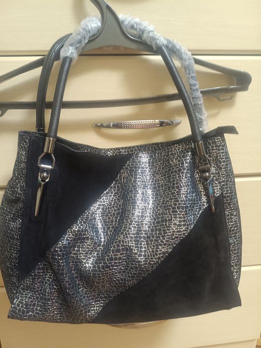 Сумка із натурального замшу