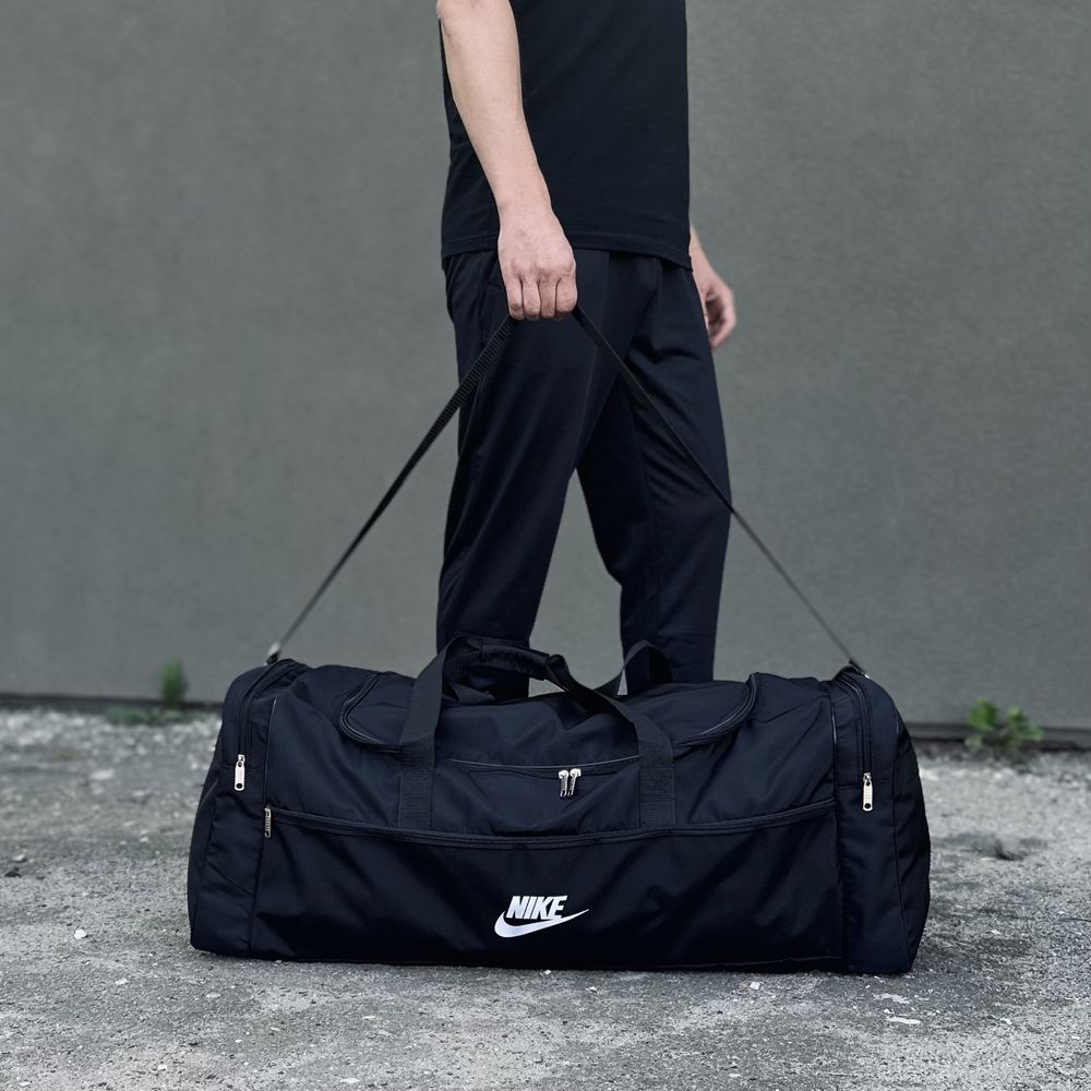 Большая дорожная, спортивная сумка найк. Черная сумка Nike