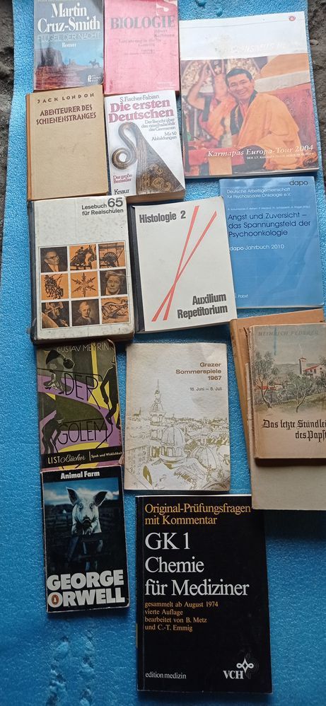 Książki Ogromny karton książek Niemieckich 100 sztuk