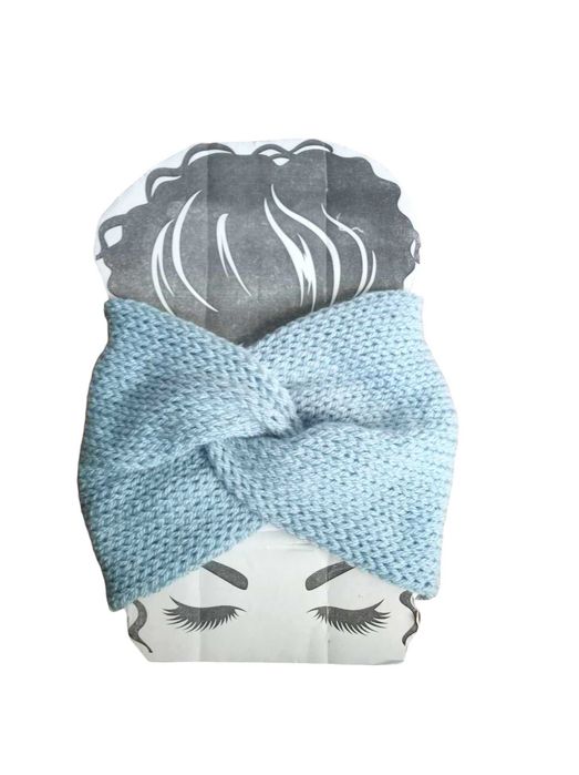 Opaska Handmade turban Węzeł szeroka Podwójna Jesień Zima Dwuwarstwowa