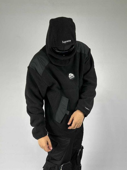 Nike ACG Supreme ninja fleece кофта худі шерпа флиска зипка черная М S