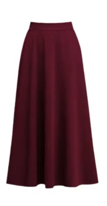 Spódnica bordowa burgundowa rozkloszowa NOWA