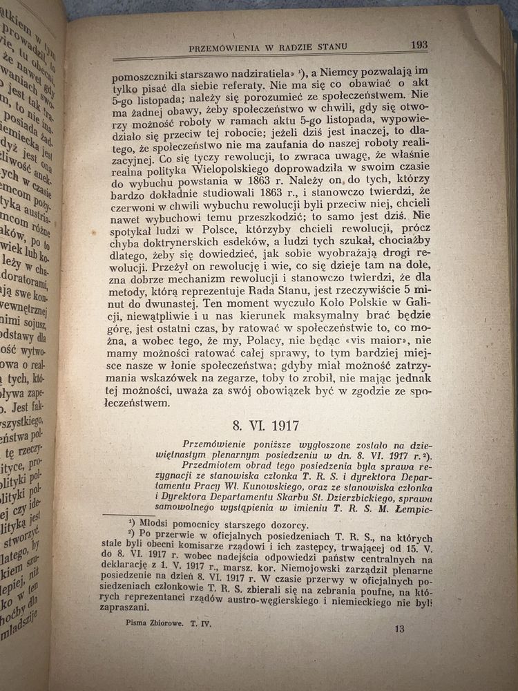 Pisma zbiorowe józefa piłsudskiego tom IV 1937 przedwojenna