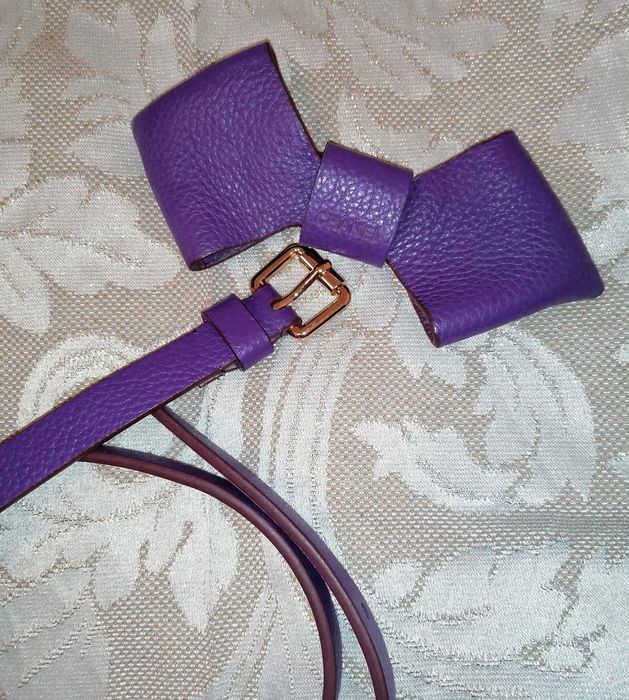 Женский Кожаный пояс ремень Шанель с бантом ремінь