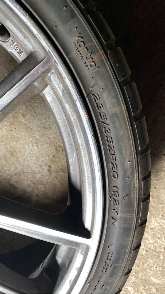 Felgi 20 cali AEZ 5x112 z oponami hankook stan bdb