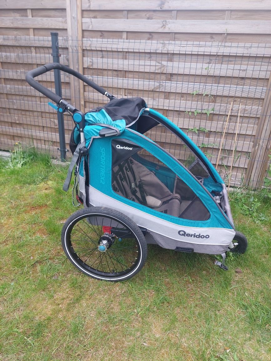 Przyczepka rowerowa Qeridoo Sportrex2 dwuosobowa