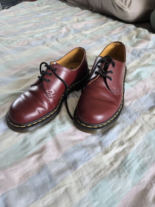 Glany dr. Martens bordowe