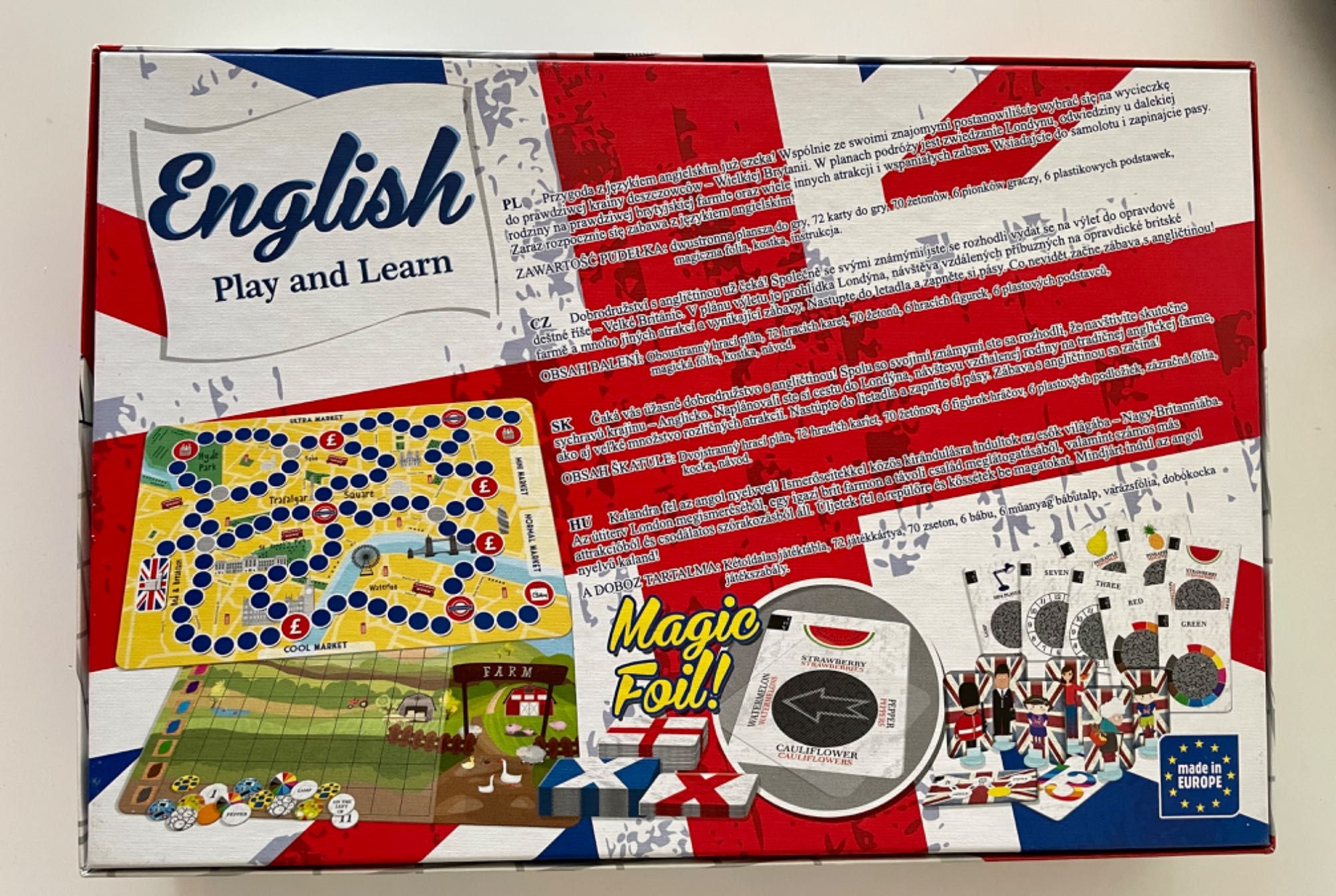 Gra planszowa English.Play and Learn.