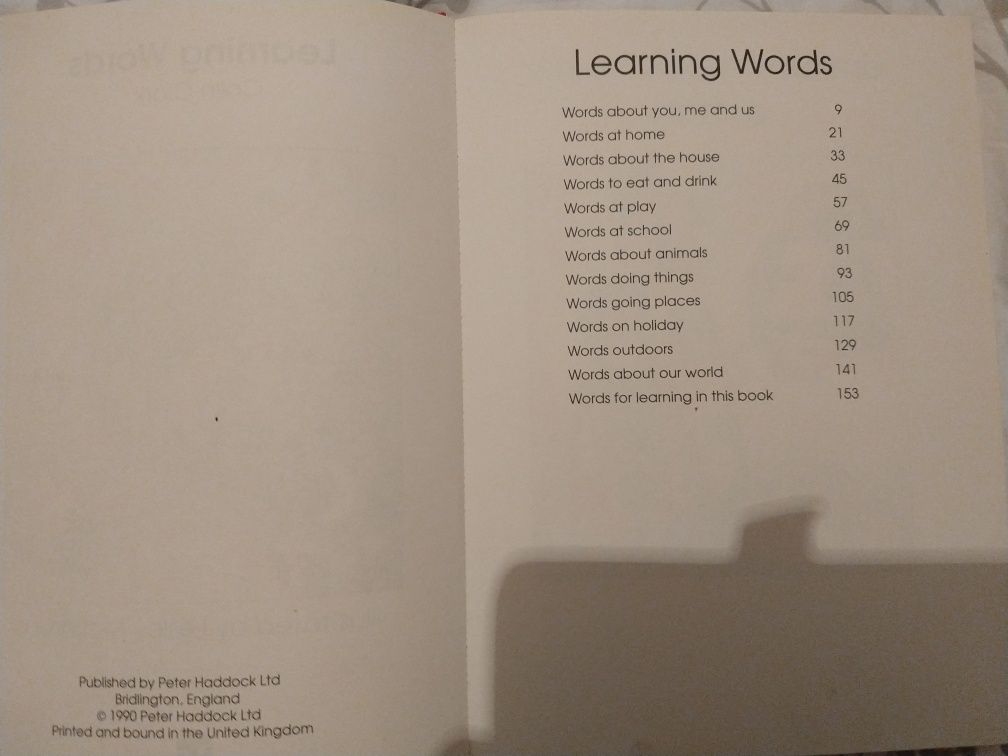 Learning Words/Poznajemy słówka. Colin Clark
