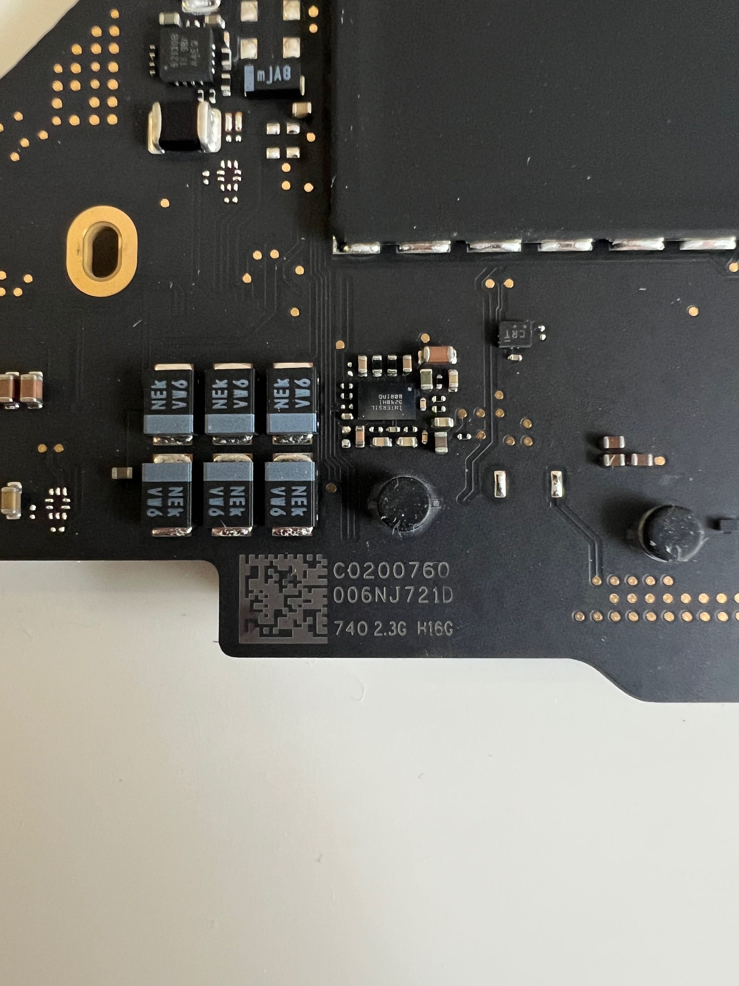MacBook Pro 16’ 2019 A2141 материнська плата - на запчастини