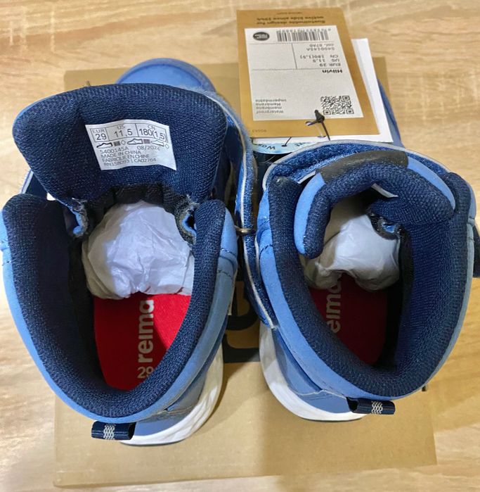 Дитячі напів черевики Reima Hiivin,розмір 29,устілка 19,2 см,сині,нові