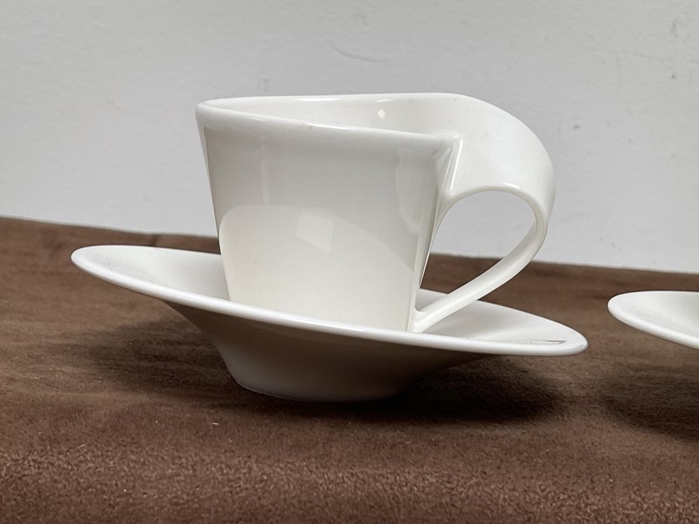 Villeroy Boch 3 Modernistyczne Filiżanki do Kawy
