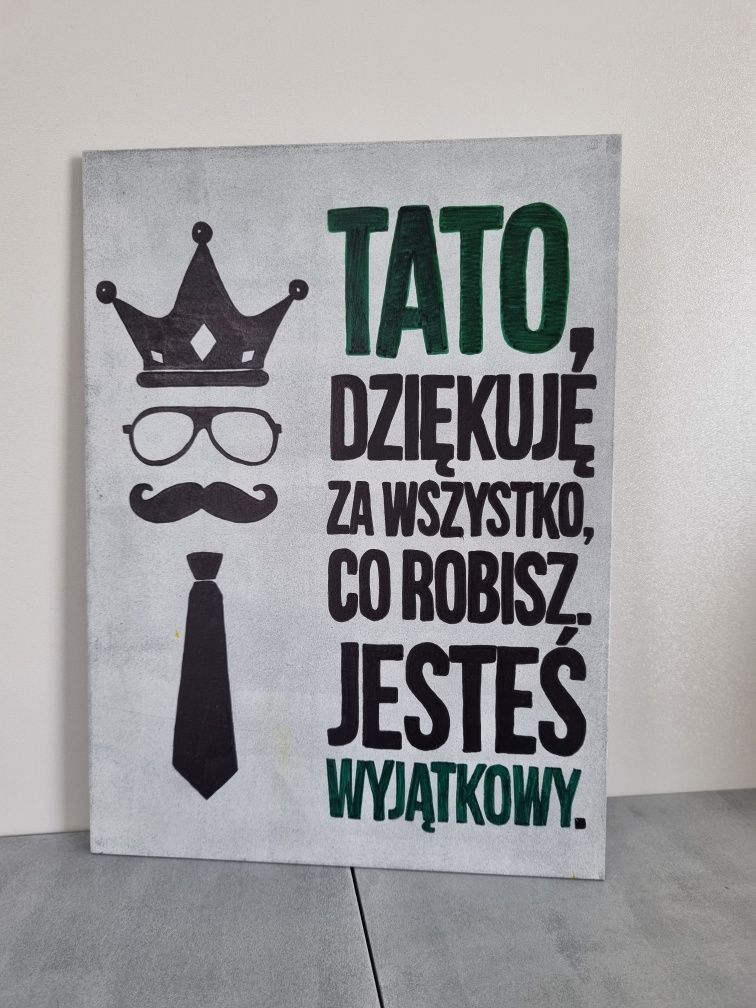 Dla taty tabliczka tata napis