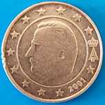 1 Cêntimo de 2001 da Bélgica, Alberto II