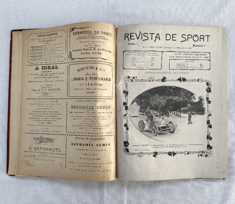 Revista antiga de desporto REVISTA DE SPORT 1903 rara