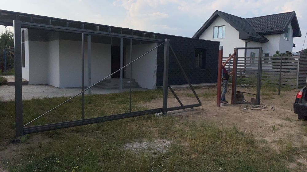 Ворота відкатні забори під ключ