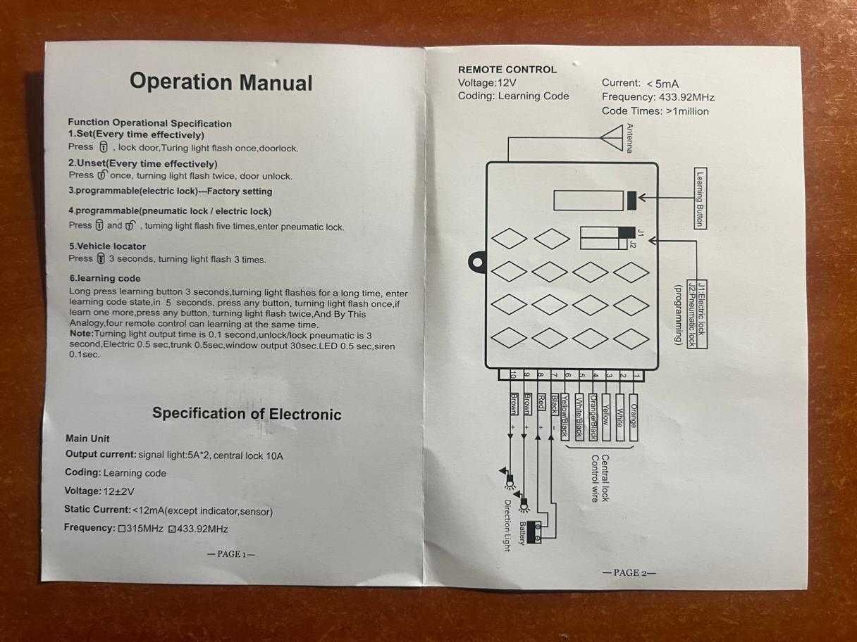 KIT de Fecho Central com Comando à Distância