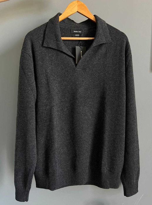 Новий вовняний светр-поло від Massimo Dutti розмір L