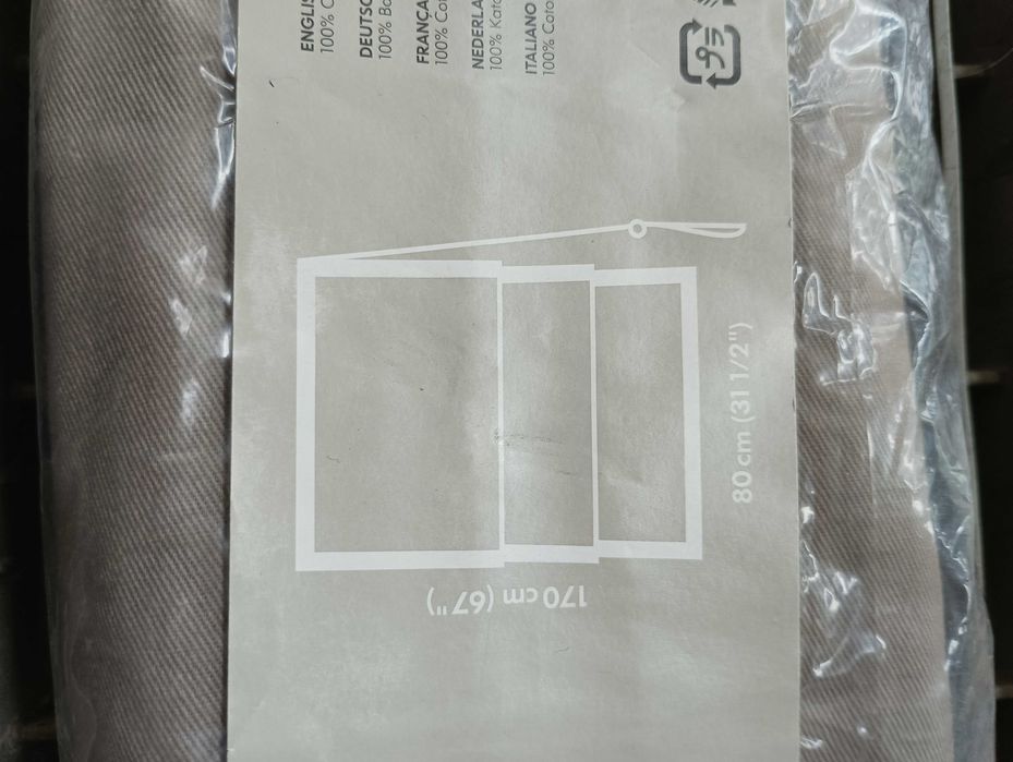 Estore novo em pano cinza IKEA