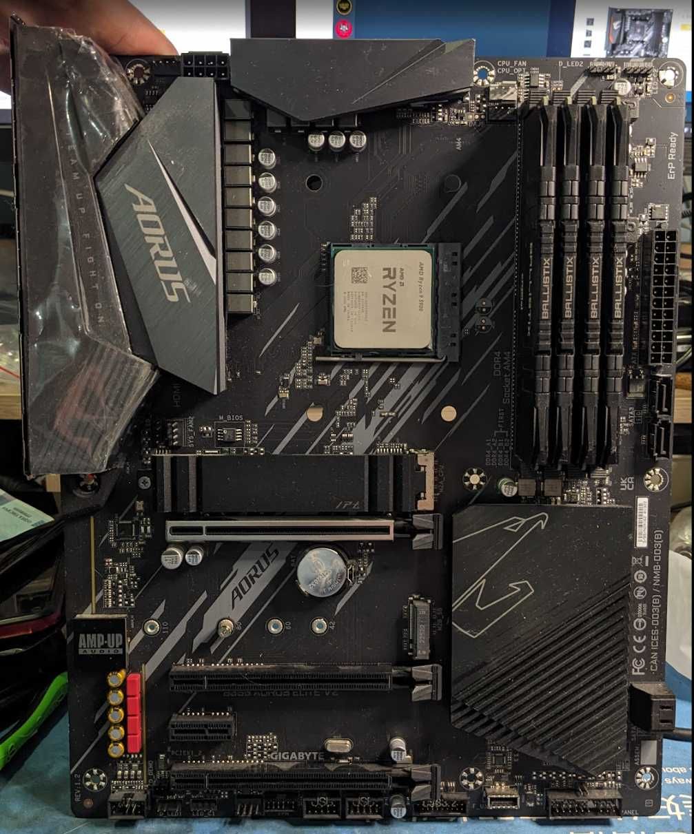 Комплект Ryzen 9 5900, B550 AORUS ELITE V2, 64GB DDR4 3200 C16