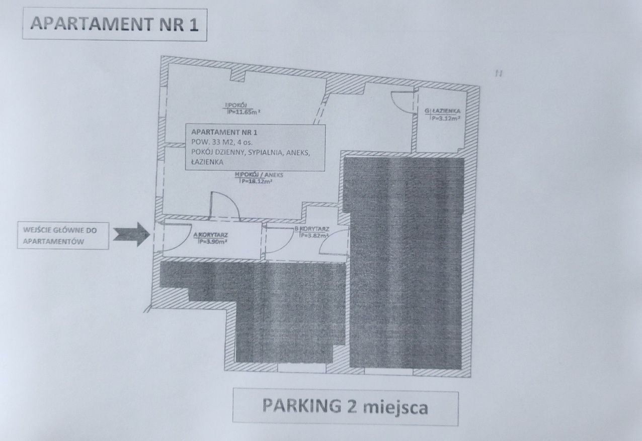 Apartament 1 w Lądku Zdrój studio, 4 osobowy