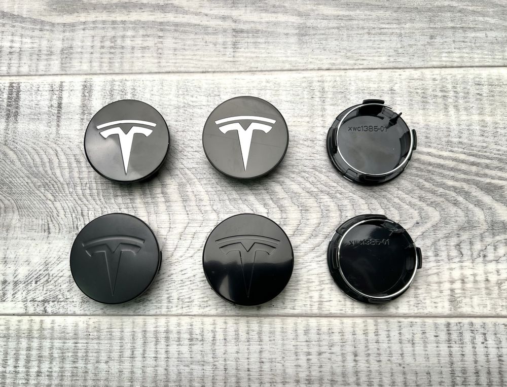 Колпачки заглушки в колеса диски TESLA Тесла ковпачки на диски