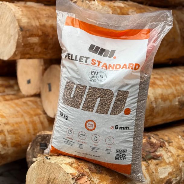 UNI PELLET Premium & Standard CERTYFIKAT ENPlus A1 - | PALETA 975 KG |