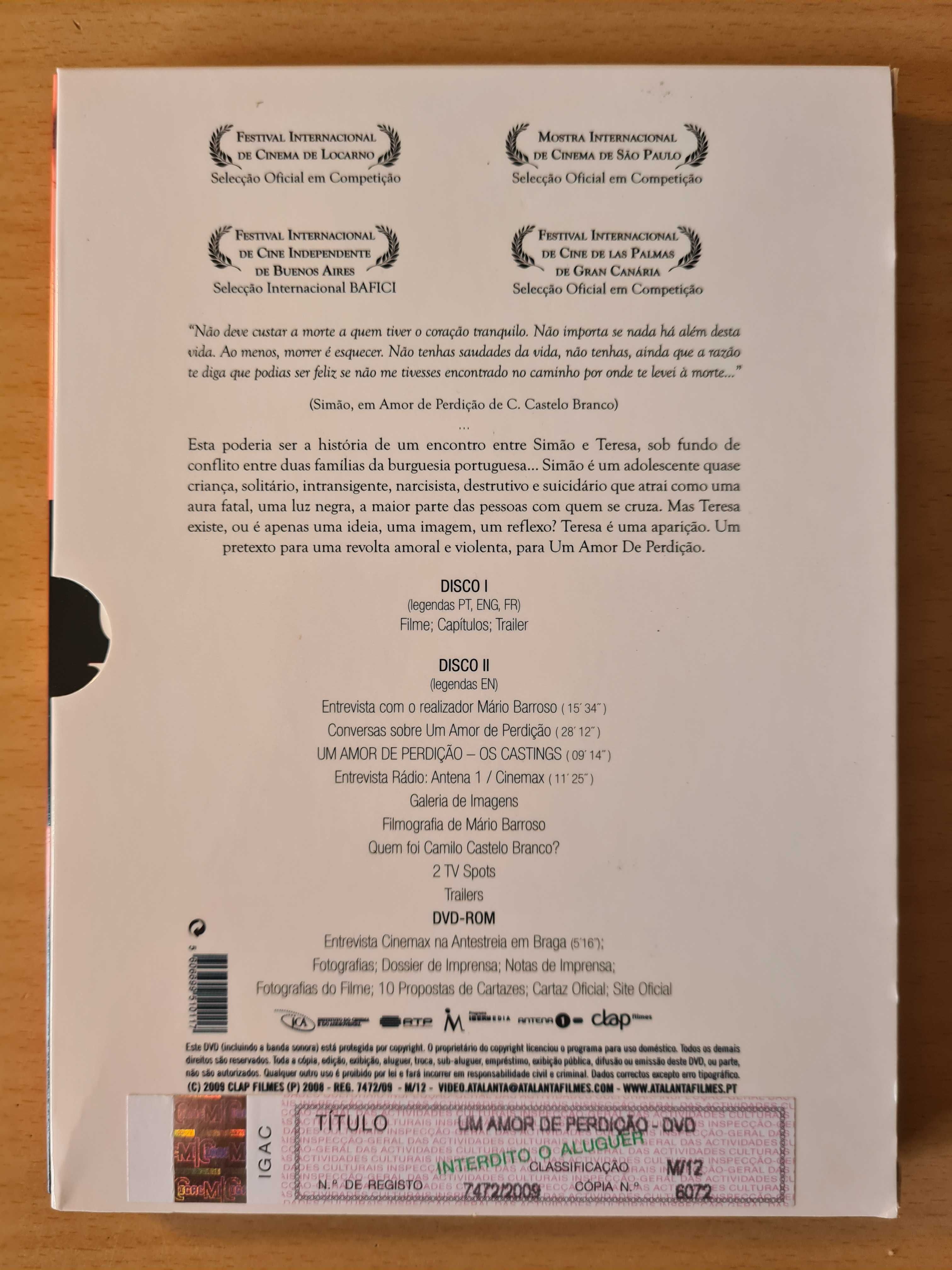 Filme em DVD "Um Amor de Perdição"