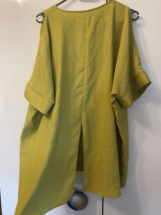 Bluzka musztardowa szeroka