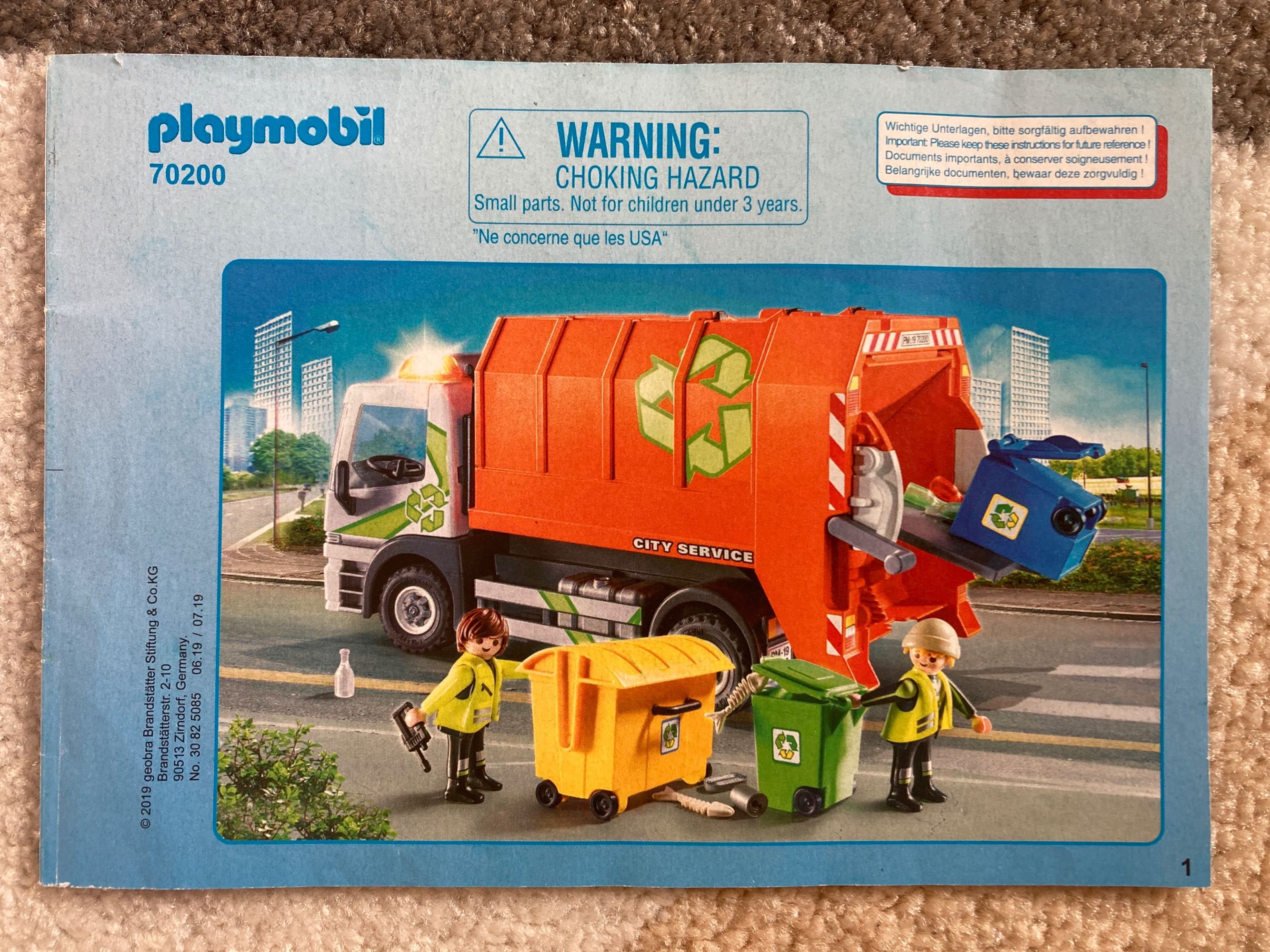 Playmobil śmieciarka