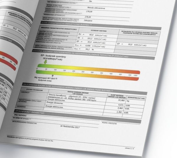 Świadectwo energetyczne Świadectwo charakterystyki energetycznej SCHE