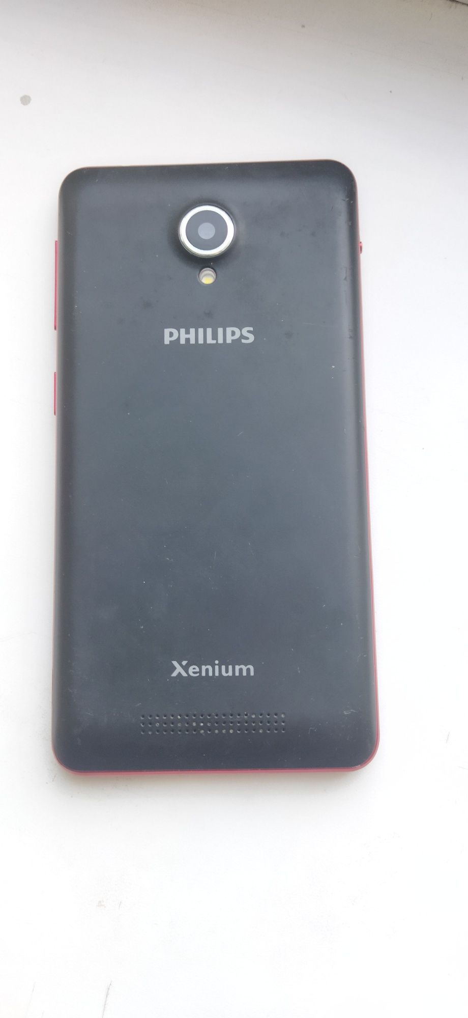 Мобільний телефон Philips Xenium V377 Dual Sim Black-Red