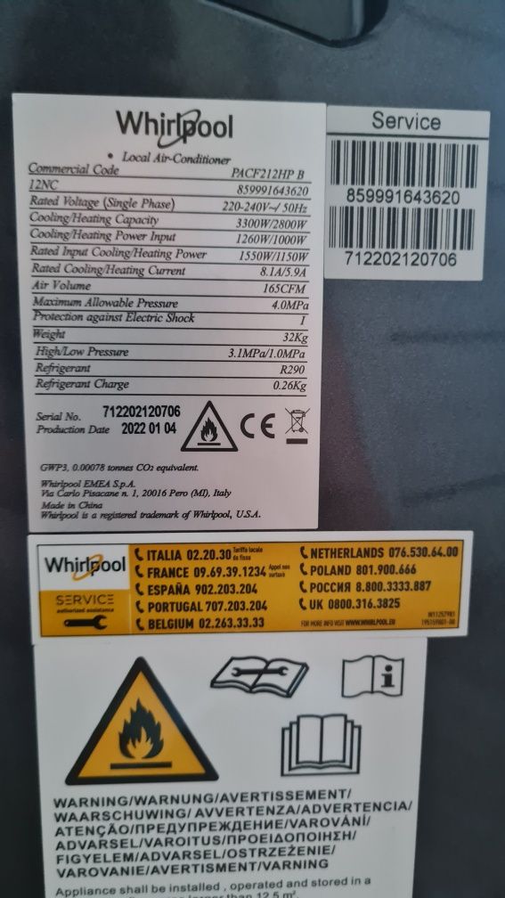 Klimatyzator Whirpool