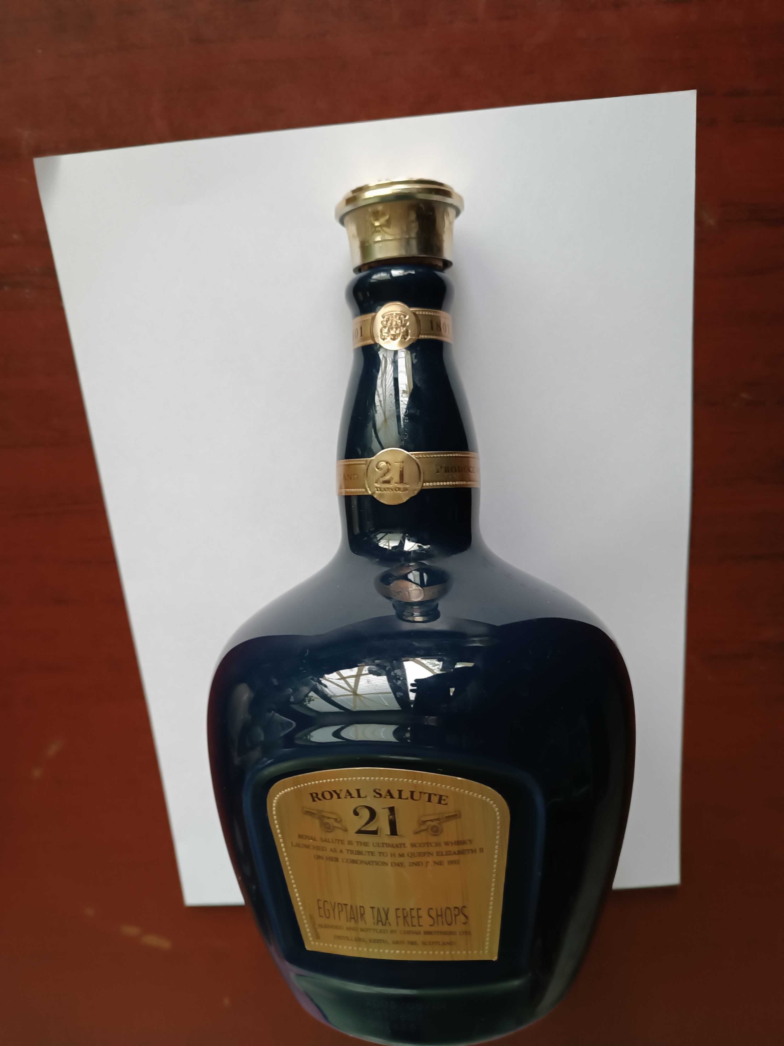 Оригинальная бутылка из под виски Chivas Regal 21 год , объем 0,7 л.