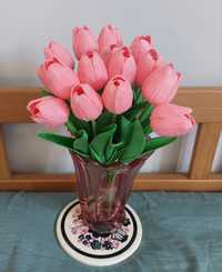 Tulipany sztuczne kwiaty bukiet 15 sztuk