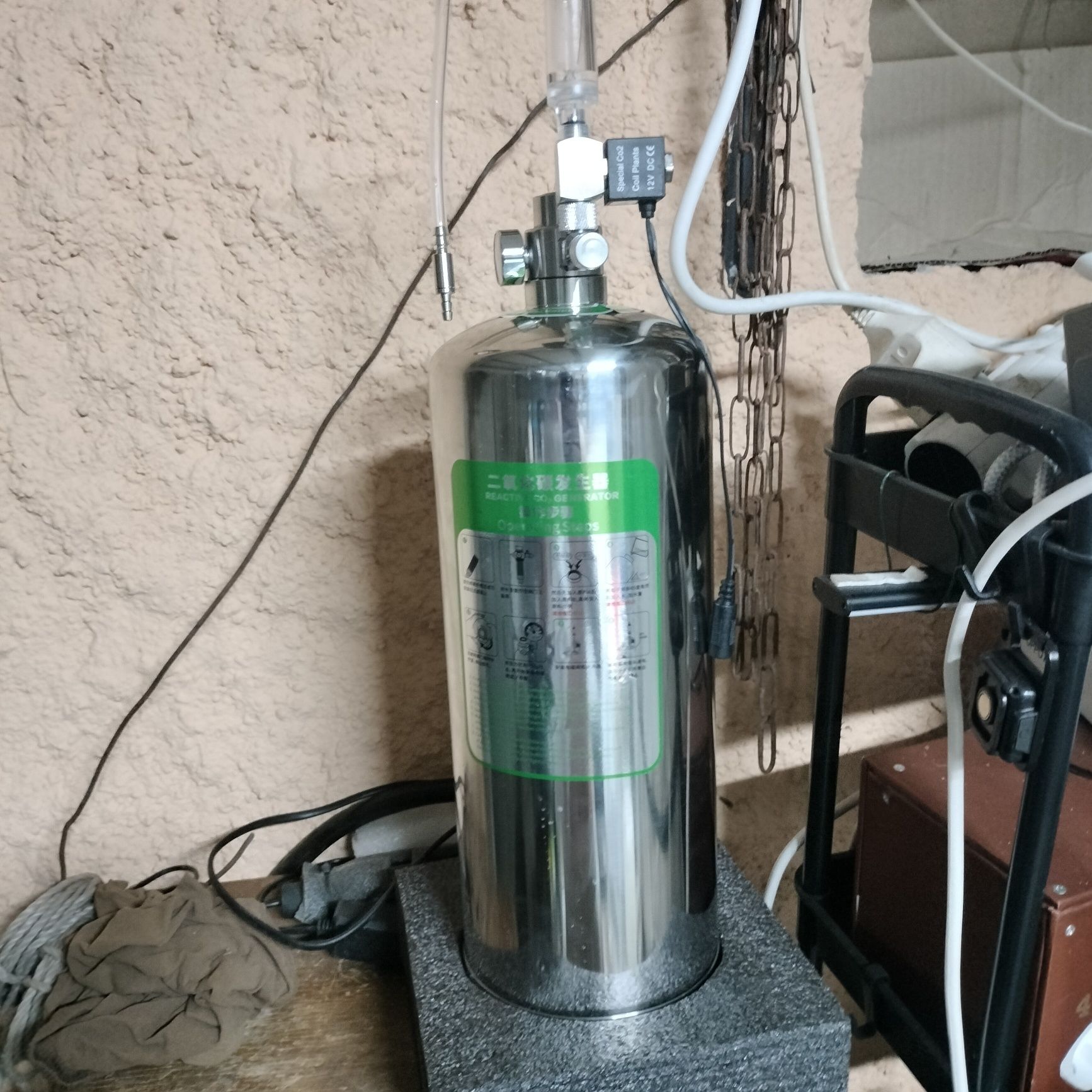 Botija de 5l co2 para aquarios