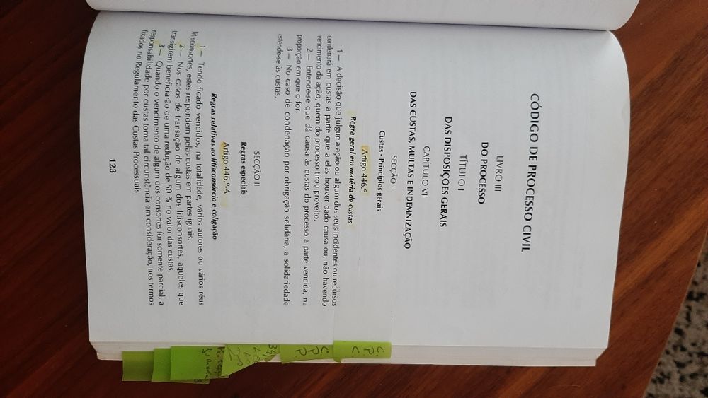 Regulamento das custas processuais 2012