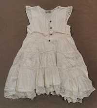 Biała koronkowa sukienka dziecięca - rozmiar 98