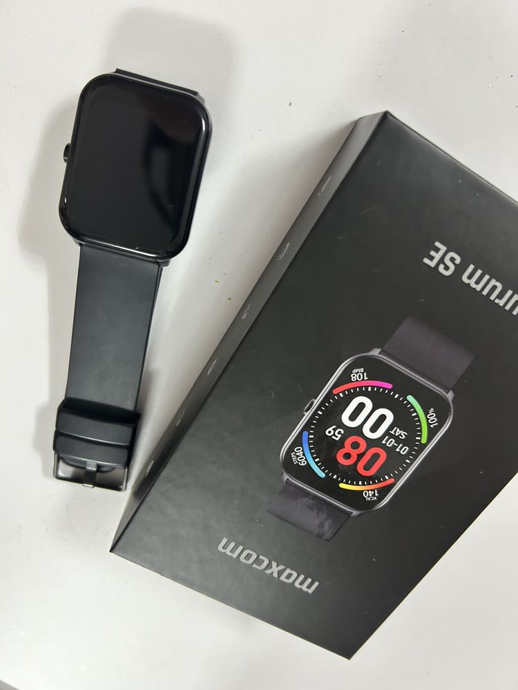 Smartwatch Maxcom Aurum, idealny, 16 dni na baterii