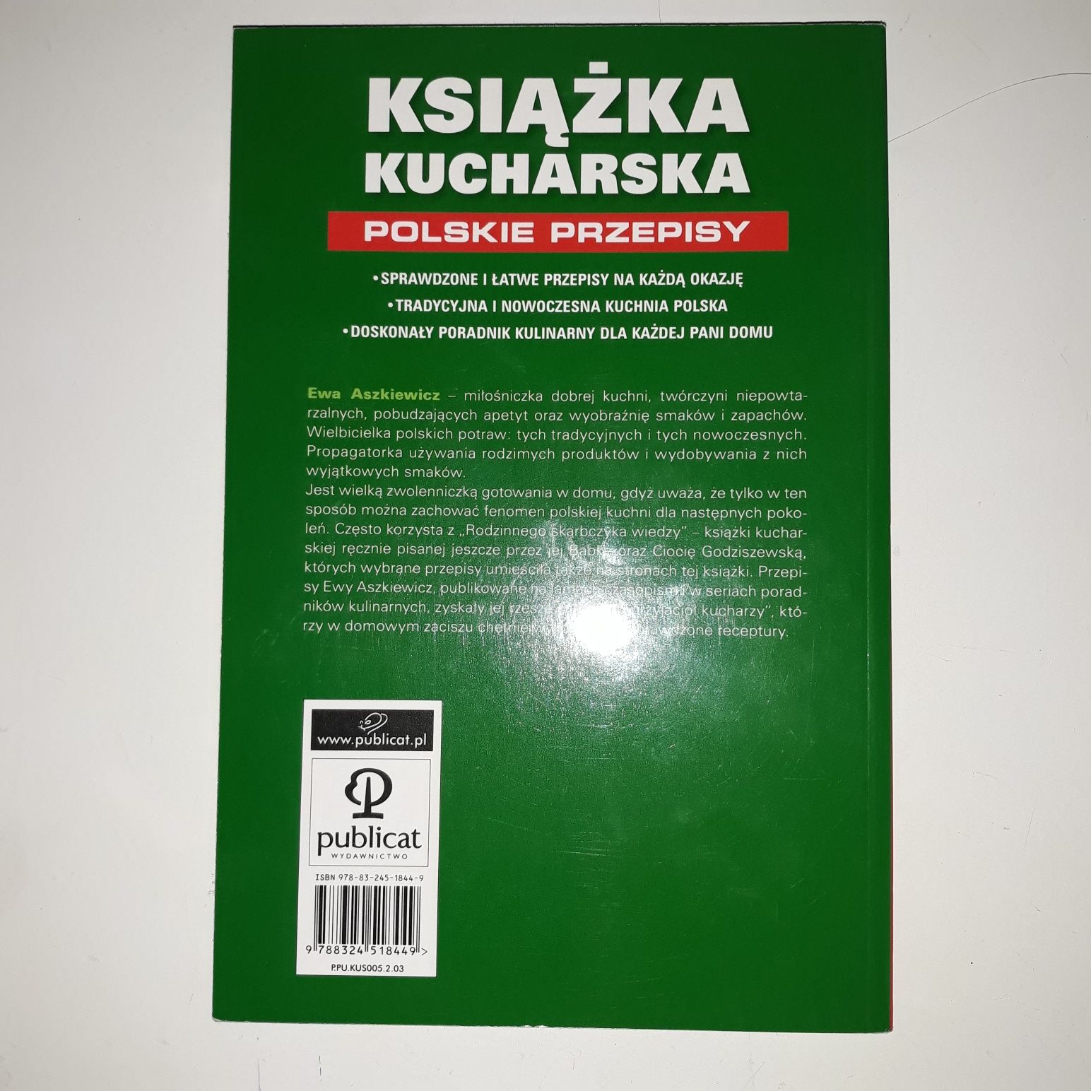 Książka Kucharska Polskie Przepisy NOWA Ewa Aszkiewicz