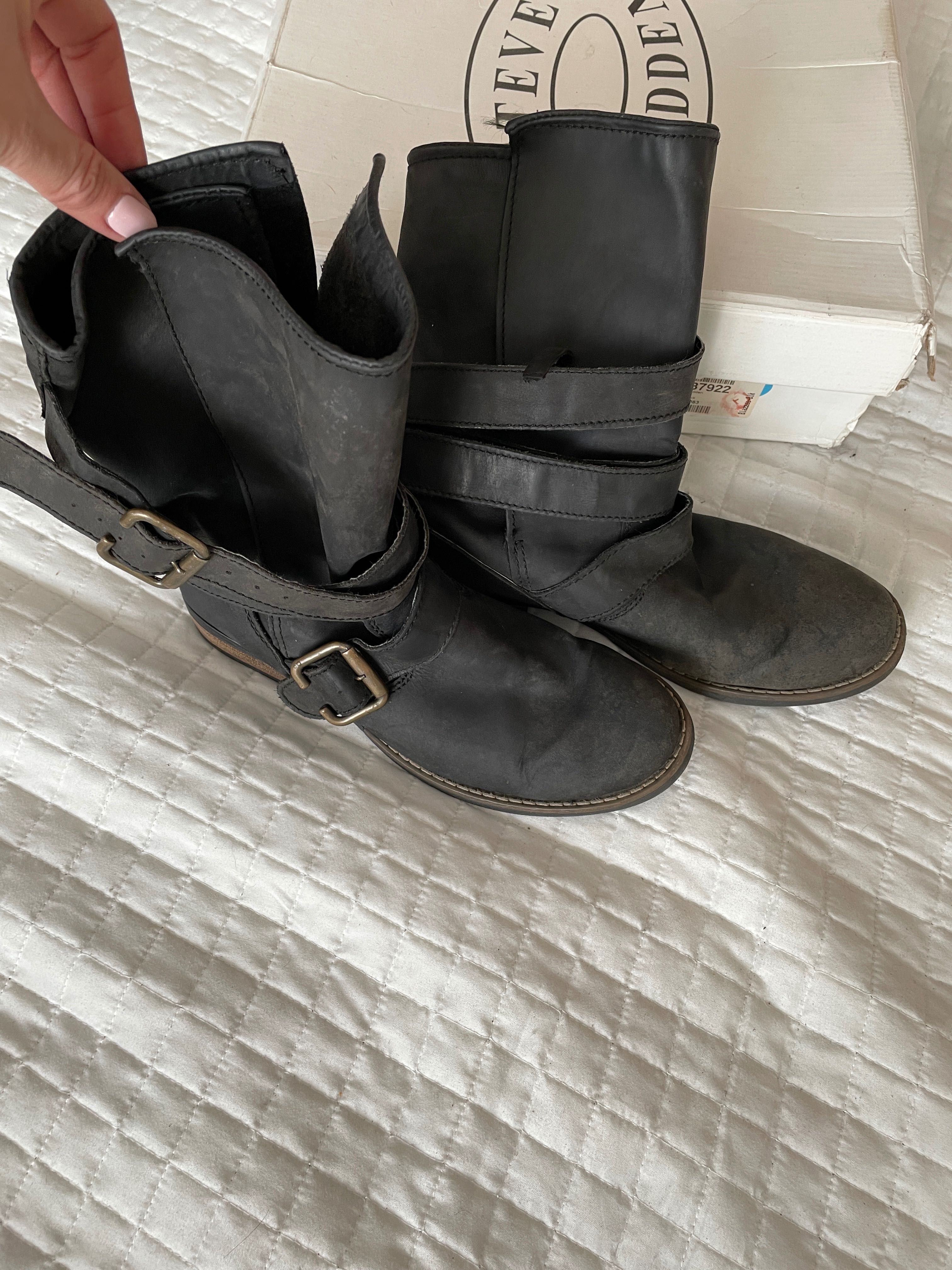 Steve Madden damskie bikery skóra naturalna 8,5 39 25,5 cm