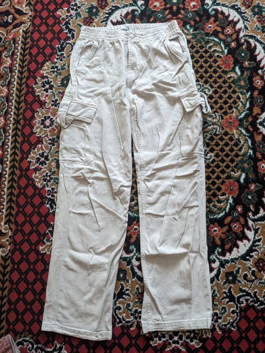 Штани  кольору типу ,пряжене молоко