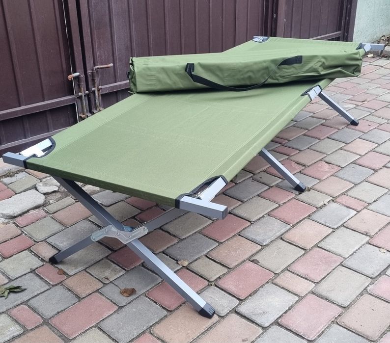 Розкладачка військова, розкладушки , ліжко складне НАТО сталеве