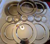 Conjunto de Seis Pratos Marcadores+Seis Bases de Copos
