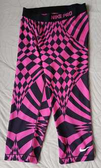 Legginsy damskie M / 38 Nike Pro 3/4 legginsy damskie sportowe